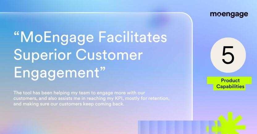 Customer Review from Customers' Choice Gartner Peer Insights 2025 | MoEngage